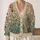Botanical Wildflower Stems for Autumn Layering and Everyday Cottage Style Women’s Wardrobe All-over Print Knitted Cardigan - 2