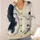 Navy Contour Waves for Relaxed Autumn Layering, Women's Topographic Wardrobe Style All-over Print Knitted Cardigan - 4