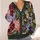 Botanical Floral Blooms for Relaxed Layering and Colorful Everyday Style for Women All-over Print Knitted Cardigan - 4