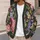 Botanical Floral Blooms for Relaxed Layering and Colorful Everyday Style for Women All-over Print Knitted Cardigan - 5