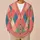 Colorful Argyle Diamond Look for Weekend Layering and Preppy Casual Outfits Women All-over Print Knitted Cardigan - 6