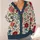Vintage Botanical Blooms and Garden Florals for Everyday Layering and Office Wear All-over Print Knitted Cardigan - 4