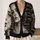 Abstract Face Motif for Everyday Streetwear Layering and Modern Men’s Style All-over Print Knitted Cardigan - 2