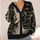 Abstract Face Motif for Everyday Streetwear Layering and Modern Men’s Style All-over Print Knitted Cardigan - 4
