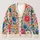 Colorful Floral Garden Blooms for Relaxed Everyday Layering and Weekend Outings All-over Print Knitted Cardigan - 1