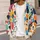 Colorful Abstract Dog Faces for Casual Everyday Layering Women Animal Lover All-over Print Knitted Cardigan - 5