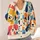 Colorful Abstract Dog Faces for Casual Everyday Layering Women Animal Lover All-over Print Knitted Cardigan - 4