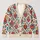 Folk Heart Motif With Floral Accents For Romantic Everyday Layering And Boho Style All-over Print Knitted Cardigan - 1
