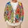 Colorful Vintage Floral Garden Motifs for Relaxed Everyday Layering and Weekend Style All-over Print Knitted Cardigan - 6