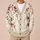Watercolor Red Floral Branches for Casual Autumn Layering, Women’s Botanical Style All-over Print Knitted Cardigan - 6