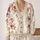 Watercolor Red Floral Branches for Casual Autumn Layering, Women’s Botanical Style All-over Print Knitted Cardigan - 2
