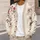 Watercolor Red Floral Branches for Casual Autumn Layering, Women’s Botanical Style All-over Print Knitted Cardigan - 5