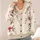 Watercolor Red Floral Branches for Casual Autumn Layering, Women’s Botanical Style All-over Print Knitted Cardigan - 4