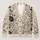 Black Botanical Meadow Florals for Relaxed Autumn Layering and Everyday Women’s Style All-over Print Knitted Cardigan - 1