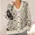 Black Botanical Meadow Florals for Relaxed Autumn Layering and Everyday Women’s Style All-over Print Knitted Cardigan - 4