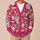 Pink Santa Claus Christmas Holiday Style for Festive Winter Layering and Gift Giving All-over Print Knitted Cardigan - 6