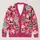 Pink Santa Claus Christmas Holiday Style for Festive Winter Layering and Gift Giving All-over Print Knitted Cardigan - 1