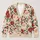 Santa Poinsettia Holiday Style for Cozy Christmas Layering, Gatherings, and Parties All-over Print Knitted Cardigan - 1