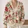 Santa Poinsettia Holiday Style for Cozy Christmas Layering, Gatherings, and Parties All-over Print Knitted Cardigan - 2