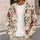 Santa Poinsettia Holiday Style for Cozy Christmas Layering, Gatherings, and Parties All-over Print Knitted Cardigan - 5