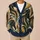 Abstract Black Horse Silhouettes for Casual Layering and Everyday Weekend Style for Women All-over Print Knitted Cardigan - 6