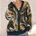 Abstract Black Horse Silhouettes for Casual Layering and Everyday Weekend Style for Women All-over Print Knitted Cardigan - 4