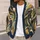 Abstract Black Horse Silhouettes for Casual Layering and Everyday Weekend Style for Women All-over Print Knitted Cardigan - 5
