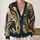 Abstract Black Horse Silhouettes for Casual Layering and Everyday Weekend Style for Women All-over Print Knitted Cardigan - 2