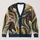 Abstract Black Horse Silhouettes for Casual Layering and Everyday Weekend Style for Women All-over Print Knitted Cardigan - 1