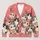 Playful Cat Faces For Cozy Spring And Fall Layering, Women's Everyday Casual Style All-over Print Knitted Cardigan - 1