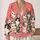 Playful Cat Faces For Cozy Spring And Fall Layering, Women's Everyday Casual Style All-over Print Knitted Cardigan - 2