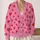 Red Heart Motifs for Valentine Layering, Commuting, and Everyday Office Style for Women All-over Print Knitted Cardigan - 2