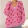 Red Heart Motifs for Valentine Layering, Commuting, and Everyday Office Style for Women All-over Print Knitted Cardigan - 4