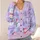 Cute Snowmen And Snowflakes For Cozy Winter Days In Soft Lavender Holiday Style Aesthetic All-over Print Knitted Cardigan - 4