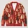 Whimsical Cat Silhouettes for Cozy Everyday Layering and Feline-Lover Gift Giving All-over Print Knitted Cardigan - 1