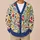 Colorful Food And Drink Doodle Motifs For Casual Everyday Layering And Brunch Style All-over Print Knitted Cardigan - 6