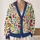 Colorful Food And Drink Doodle Motifs For Casual Everyday Layering And Brunch Style All-over Print Knitted Cardigan - 2