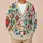 Sacred Heart Folk Motifs With Winged Hearts For Casual Layering And Weekend Style All-over Print Knitted Cardigan - 6