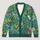 Emerald Butterfly Garden for Spring Layering and Casual Weekend Style for Women All-over Print Knitted Cardigan - 1