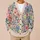 Pastel Blue Pink Floral Blooms for Easy Everyday Layering and Weekend Wear for Her All-over Print Knitted Cardigan - 6