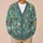 Gray Cat Floral Garden Motifs for Casual Spring Layering and Everyday Weekend Style All-over Print Knitted Cardigan - 6