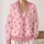 Pink Heart Scatter for Valentine's Day Layering and Everyday Romance for Women Gift Idea All-over Print Knitted Cardigan - 2