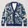 Navy Koi Fish Waves for Relaxed Fall Layering, Japanese Style for Women All-over Print Knitted Cardigan - 1