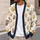 Colorful Cat Paw Motifs for Cozy Campus Layers and Pet-Friendly Weekend Outfits All-over Print Knitted Cardigan - 5