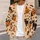 Pumpkin Cat Halloween Motif for Cozy Autumn Layering, Women's Seasonal Style Gift All-over Print Knitted Cardigan - 5