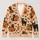 Pumpkin Cat Halloween Motif for Cozy Autumn Layering, Women's Seasonal Style Gift All-over Print Knitted Cardigan - 1