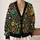 Tropical Botanical Blooms for Everyday Layering, Weekend Travel, and Women’s Casual Style All-over Print Knitted Cardigan - 2