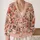 Whimsical Halloween Pumpkins, Ghosts and Florals for Cozy Autumn Layering Women's Style All-over Print Knitted Cardigan - 2