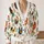 Playful Rooster Farmyard Motif for Casual Art Exhibitions and Everyday Women’s Style All-over Print Knitted Cardigan - 2