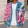 Santa Claus Christmas Trees for Festive Winter Gatherings and Women’s Holiday Style All-over Print Knitted Cardigan - 5
